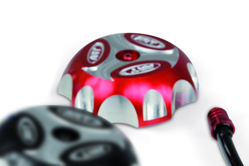 ART Aluminium-Tankdeckel Rot eloxiert