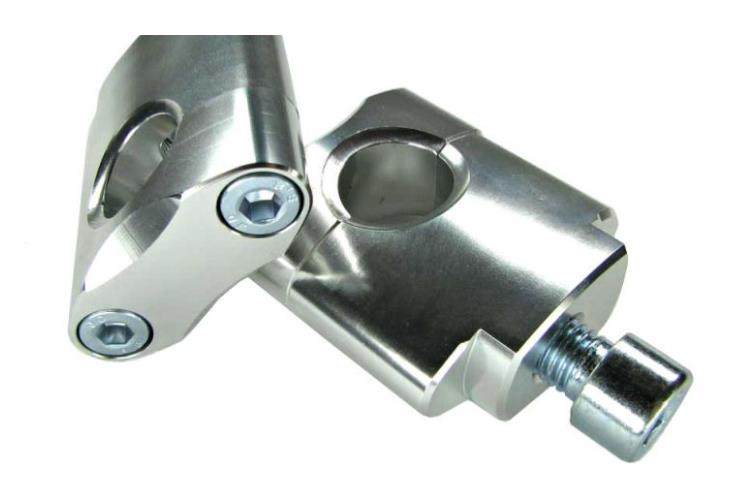 ZAP Lenker-Anbaukit 28,6 mm – 55 mm hoch, Silber