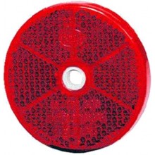 HELLA Rückstrahler Rund Rot 60 mm