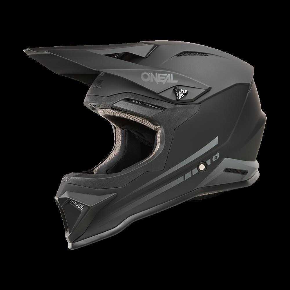 O'Neal 1SRS Youth Solid V.25 Kinder-MX-Helm Schwarz L
