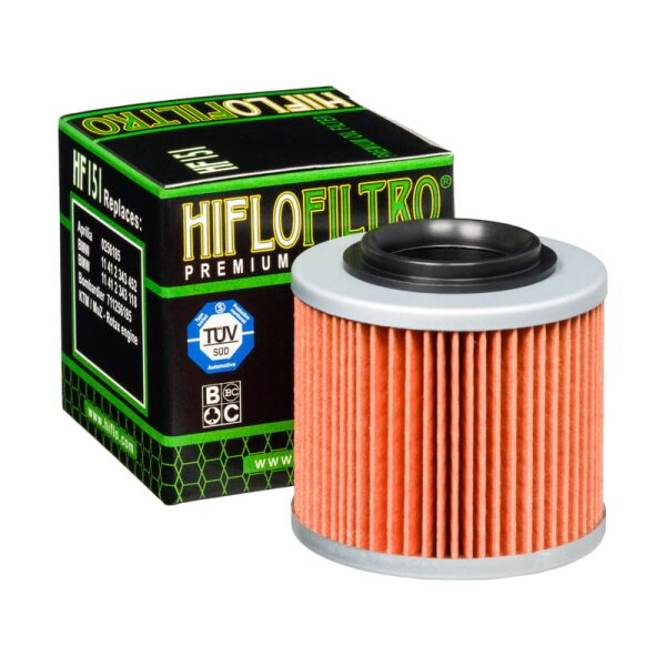 Hiflofiltro HF151 Ölfilter für Bombardier DS 650