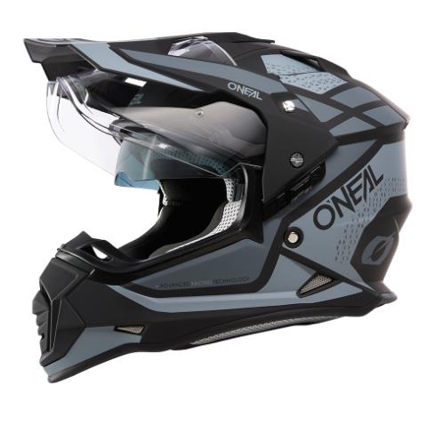 O'Neal Sierra R Adventure-Helm Schwarz/Grau M
