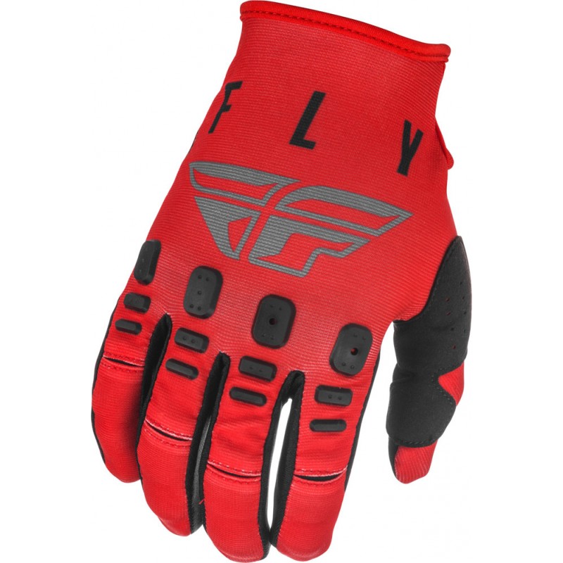 Fly Racing Kinetic K121 MX-Handschuhe Rot/Grau/Schwarz