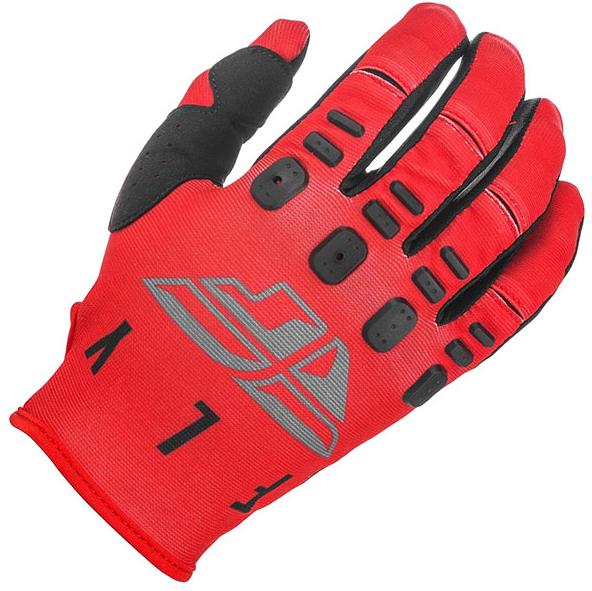 Fly Racing Kinetic K121 MX-Handschuhe Rot/Grau/Schwarz