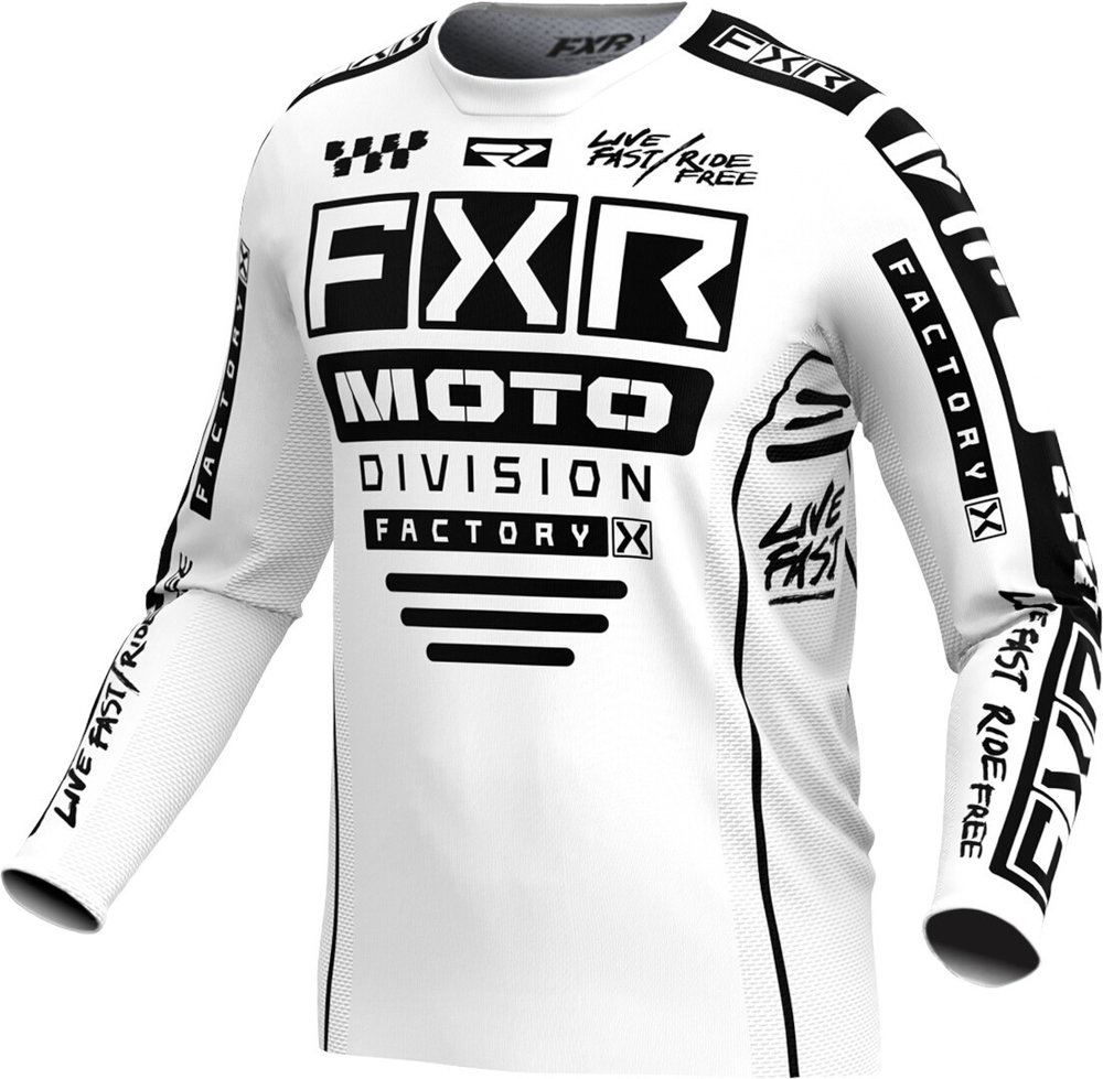 FXR Podium Gladiator MX-Jersey Weiß – L