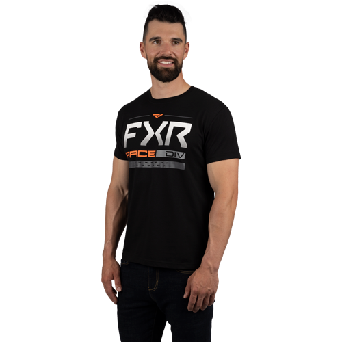 FXR Race Division Premium T-Shirt Schwarz/Orange M