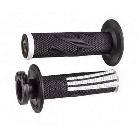 ODI Emig Pro V2 Lock-On MX-Griffe Schwarz/Weiß