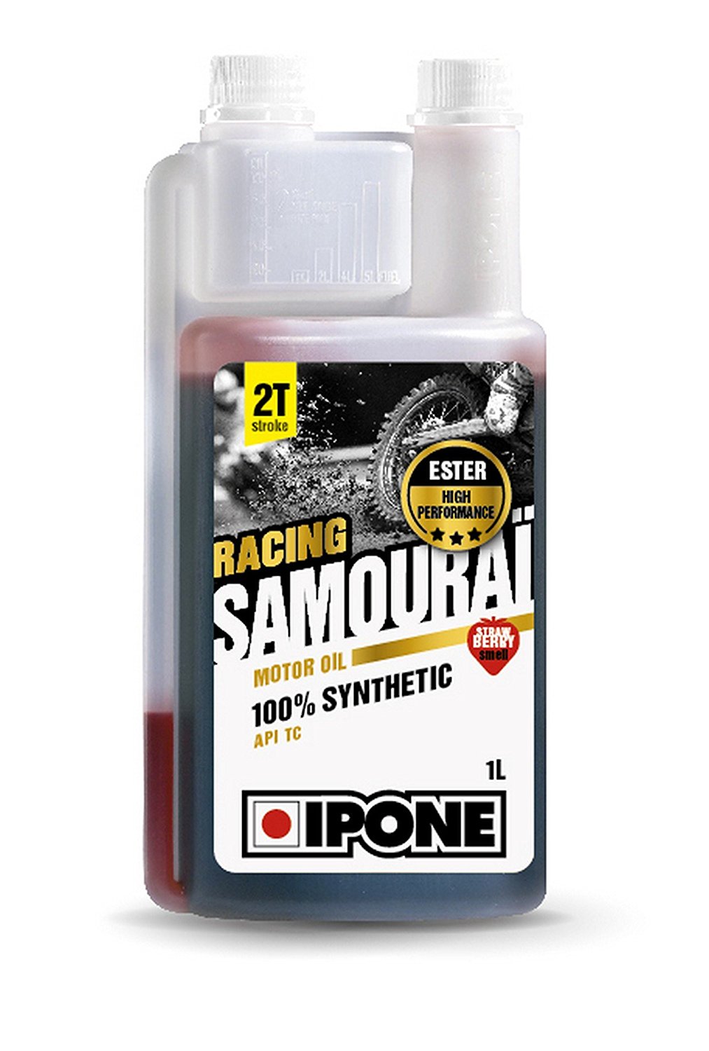 IPONE Samourai Racing 2T Öl Erdbeerduft 1 l