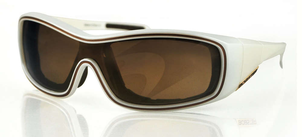 100% ZOE Convertible Sportbrille Pearl/Gold Mirror