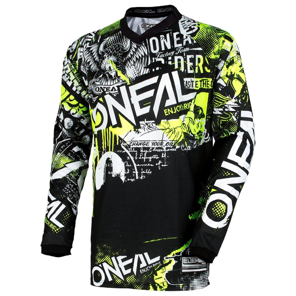 O'Neal Element Attack Kinder MX Jersey Neon Gelb XL