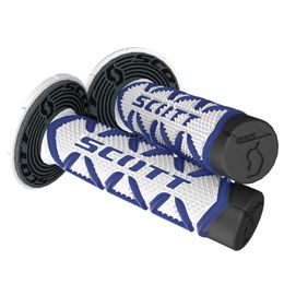 SCOTT Diamond MX-Griffe Blau/Weiß mit Donuts